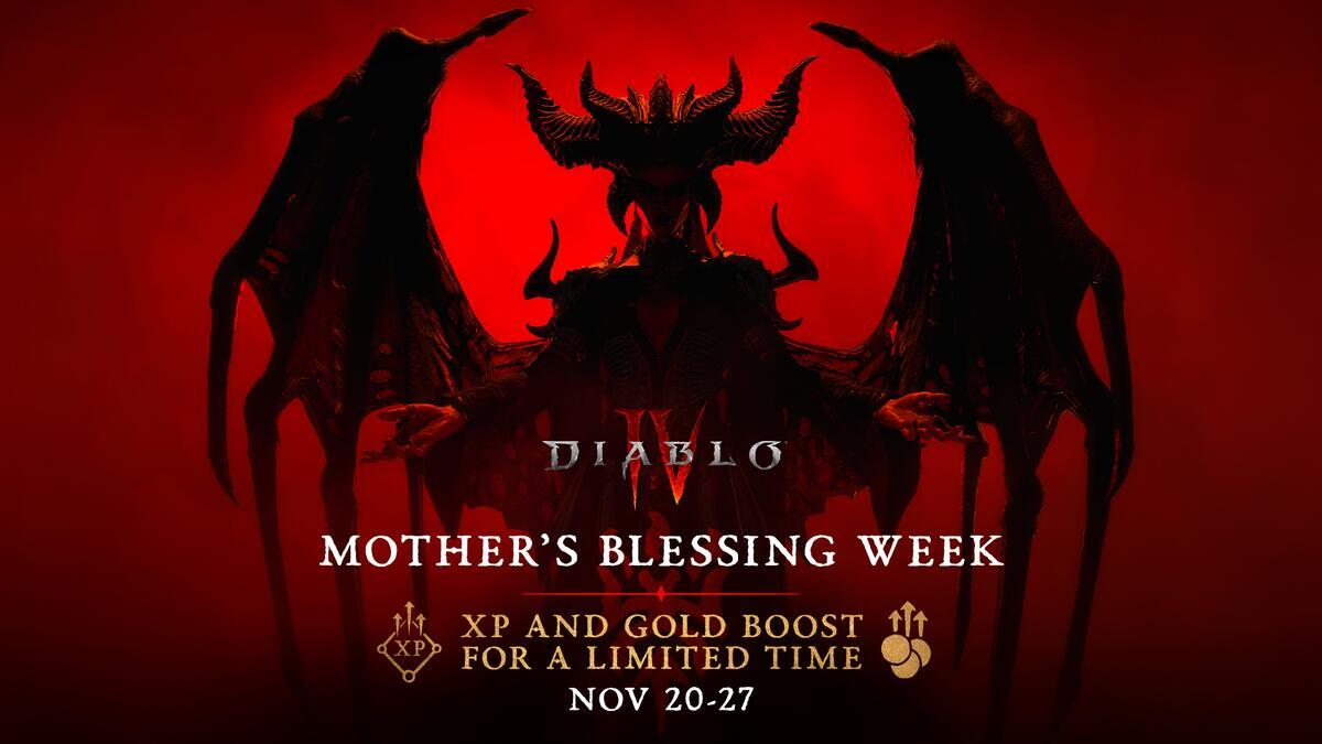 С 20 по 27 ноября в Diablo IV будет действовать 35% прибавка к опыту, репутации и золоту