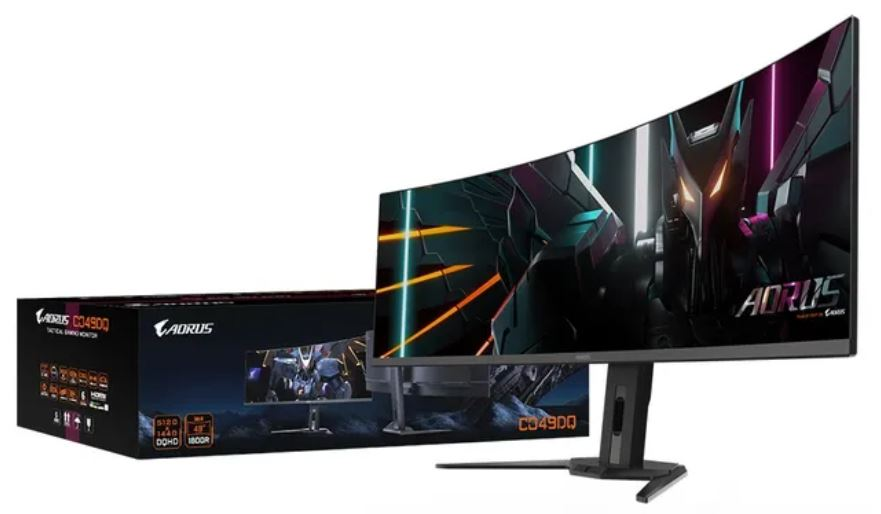 Gigabyte выпускает геймерский 49-дюймовый OLED монитор Aorus CO49DQ с системой ИИ для предотвращения выгорания дисплея